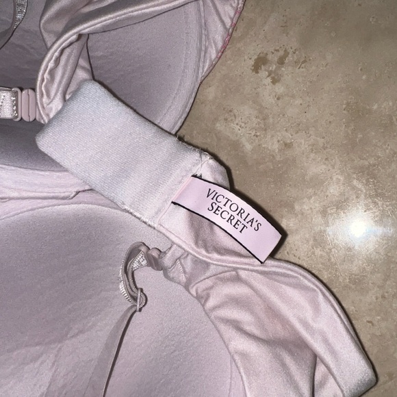 Victoria's Secret PINK Lace Detail Bow Push Up Bra Size 32 D - Picture 7 of 7